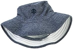 Coolibar UPF 50+ Baby Beach Bucket Hat - UV Swimwear (One Size - Navy Heather)
