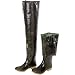 Hodgman® Caster™ Rubber Hip Waders w/ Cleated Soles Green