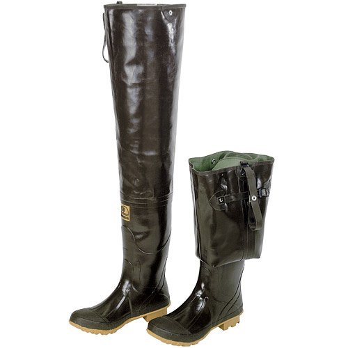 Hodgman® Caster™ Rubber Hip Waders w/ Cleated Soles Green