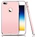 AnsTOP iPhone 7 Plus Case, 3 in 1 Ultra Thin and Slim Anti-Scratch Protective Hard Case Coated Non Slip Matte Surface with Electroplate Frame for Apple iPhone 7 Plus-Rose Gold