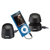 IHOME iHM79BC Rechargeable Mini Speakers (Black)