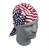 ZANheadgear Flydanna 100 Percentage Cotton Wavy American Flag Bandanna