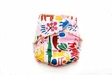 Kissaluvs Marvels One Size Fitted Diaper, Zoo Blue