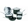 Cuisinart GreenGourmet Hard Anodized Eco-Friendly Nonstick 10-Piece Cookware Set
