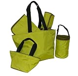 Celery Olive Diaper Tote - Five Piece Set