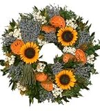 Sunflower & Lavender Wreath
