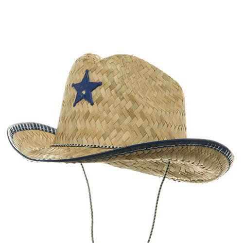 Baby Sheriff Straw Hat - Royal W20S26F