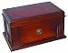 Quality Importers Amalfi 50-75 Cigar Antique Style Humidor, Walnut Finish