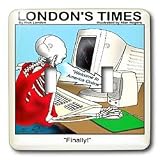 Londons Times Funny Computer Cartoons - WAITING FOR AMERICA ONLINE AFTER BOOTING UP - Light Switch Covers - double toggle switch