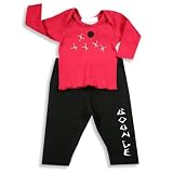 Toni Tierney - Infant Boys Long Sleeve Pant Set, Red, Black