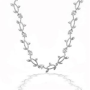 Bling Jewelry Bridal Leaf  Vines Rhodium Plated Diamond 