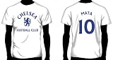 Chelsea FC Hero Soccer Tee: Juan Mata | Adult Large | White