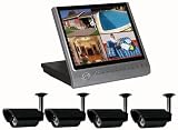 Security First SDVR-1505 15-Inch Combo 4 Channel DVR Set
