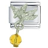 November Baby Angel Religious Italian Charms Bracelet Link