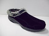 Easy Spirit 'Travelfur' Nubuck/Faux Fur Mule