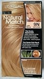 L'Oreal Natural Match No-Ammonia Color-Calibrated Creme, Light Blonde 9N Natural 1 ea
