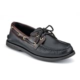 Sperry Top-Sider Mens Authentic Original Lace-Up,Black/Amaretto,8 EE US