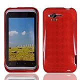 For Verizon HTC Rhyme 6330 Accessory - Red TPU Skin Soft Case Proctor Cover ....