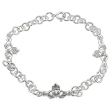 Sterling Silver Claddagh Bracelet