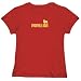 T-Shirt Woman Red " Retro Papillon " Dog