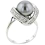 Size 8 Silver Pearl Sterling Jewelry Fashion Ring