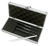 Wüsthof 4-Piece Stainless-Steel Steak Knife Set with Storage Box
