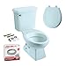 Peerless Pottery K-7160-12 Madison Madison Round Toilet Kit with Seat, Dresden Blue