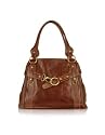Chiarugi Handmade Brown Genuine Leather Tote Bag