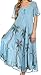 Sakkas Kai Palm Tree Caftan Tank Dress/Cover Up