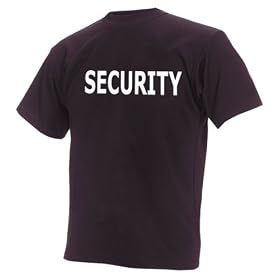 SECURITY T-Shirt - Sizes Youth SM thru Adult 4XL