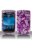 Crystal Hard Faceplate Cover Case With Purple Pink and White Flower Design  ....