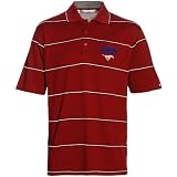 Cutter & Buck SMU Mustangs Crimson Precedent Striped Polo