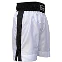Kick boxing shorts muay thai kickboxing Short Martial Arts Contact Satin White Large