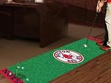 Exclusive By FANMATS MLB - Boston Red Sox Golf Putting Green Mat