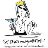 Emerson Street Eat, Drink & Go Shopping Nightshirt