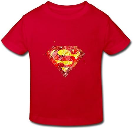 HAYTBABY Kid's Toddler Superman Classic Logo T-shirts Age 2-6 Red 3 Toddler