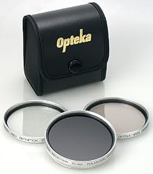 Opteka High Definition Professional - Filter kit - fluorescent / UV / polarizer - 55 mm