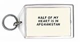 Half of My Heart is in Afghanistan Keychain