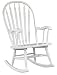 Carolina Cottage Hudson Rocker, White