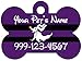 Disney Nightmare Before Christmas Zero Custom Pet Id Dog Tag Personalized for Your Pet (Purple)