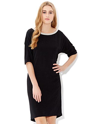 Monsoon Womens Holly Dress Size 4 Black