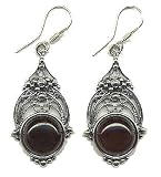 Sterling Silver Cherry Amber Earrings