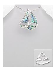 Shell Brooch In 92.5 Sterling Silver