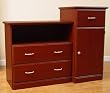 Changing Table With Drawers In Hilton Cherry Finish By Ameriwood Furniture