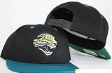 Jacksonville Jaguars Snapback Black / Teal Two Tone Adjustable Plastic Snap Back Hat / Cap