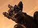 Detailed Gargoyle Sculpture with a Jeering and Taunting Smile on its Face Photographi...