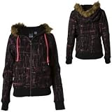 Volcom Painted Plaid Vintage Full Zip Hooded Sweatshirt - Women's