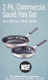 Pack Of 2 Professional Saute Pan Set 8/20cm & 10/25cm