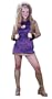 Big Daddy's Girl Hooker Prostitute Sexy Luxurious Crushed Velvet with Leopard Trim Costume Adult Teen Fits Size 2-8