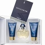 Shalimar 3 Piece Gift Set 1.7oz Eau De Toilette Spray + 2.5oz Sensational Body Lotion + 2.5oz Satin Shower Gel